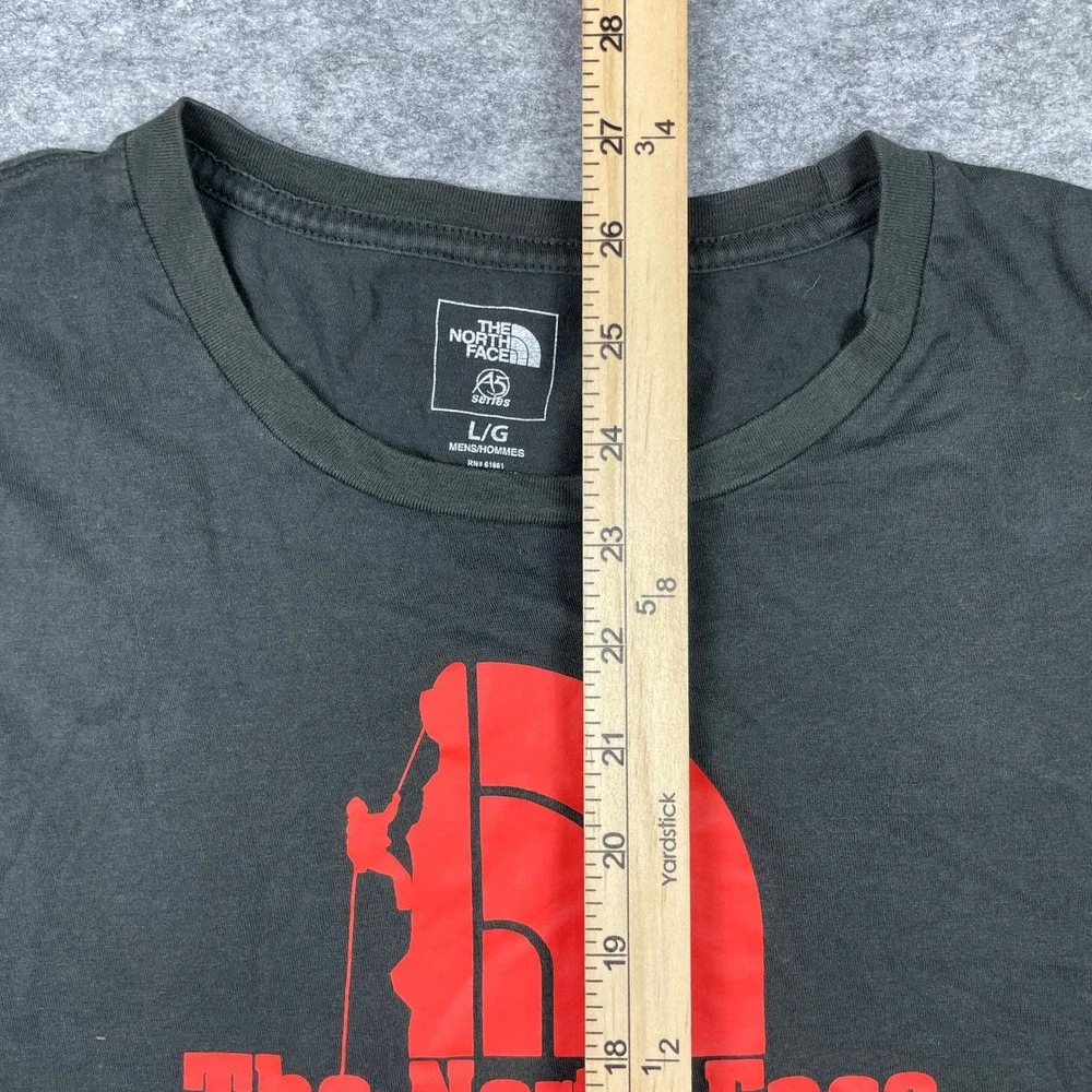 The North Face T Shirt Mens L Dark Grey Since 1968 A5 Series Rock Climbing Print